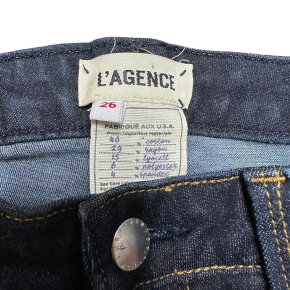 L'agence Dark Wash Stretch Skinny Jean. Sz: 26 - Picture 4 of 6